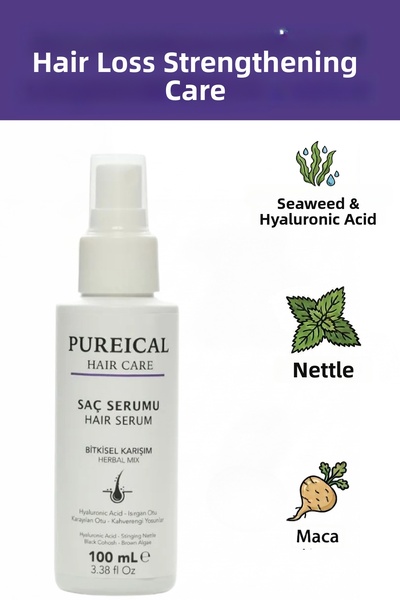 PUREICAL سيروم نباتي للشعر 100 مل، علاج مانع لتساقط الشعر وتقويته