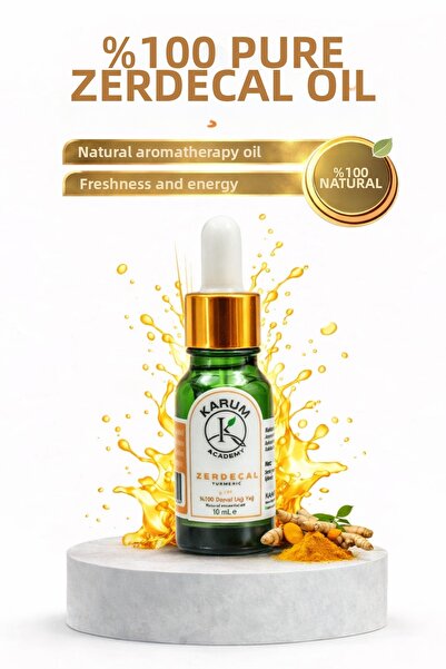 KARUM Turmeric Essential Oil 100% Pure and Natural with Glass Dropper 10 ml