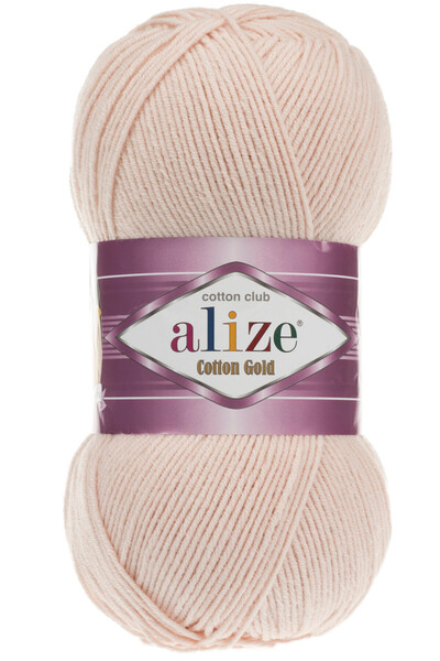 Alize Βαμβακερό νήμα για πλέξιμο στο χέρι Cotton Gold Ανοιχτό Ροδακινί 382