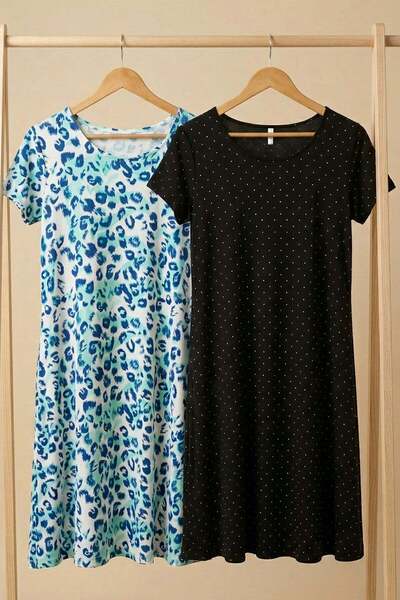 COTENCONCEPT 2 rochii din țesătură pieptănată, drapate, cu potrivire conforta...