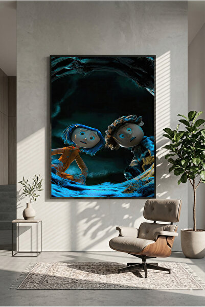 postercraft Coraline Animasyon Coraline & Wybie Modern Panel Tablo Poster