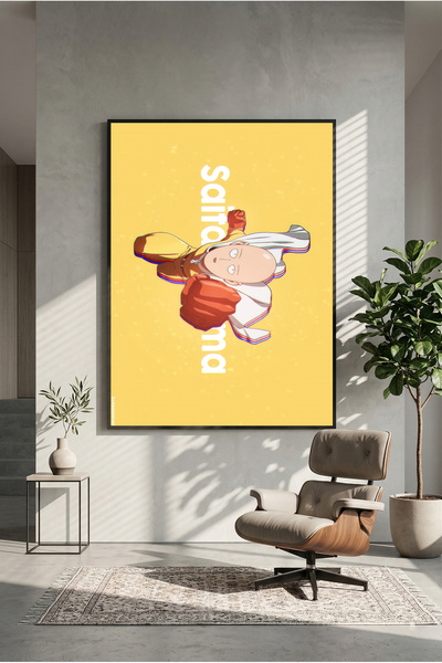 postercraft Сайтама Уан Пънч Мен Модерен арт плакат