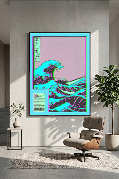 postercraft Poster/Tablou modern cu valuri în stil japonez "
