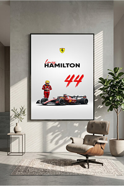 postercraft Αφίσα ζωγραφικής σε ξύλινη βάση Lewis Hamilton 44 (χωρίς πλαίσιο)
