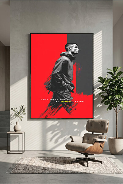 postercraft Κριστιάνο Ρονάλντο Απλά Εργάζεστε Σκληρά Μοντέρνα Αφίσα Τέχνης με...