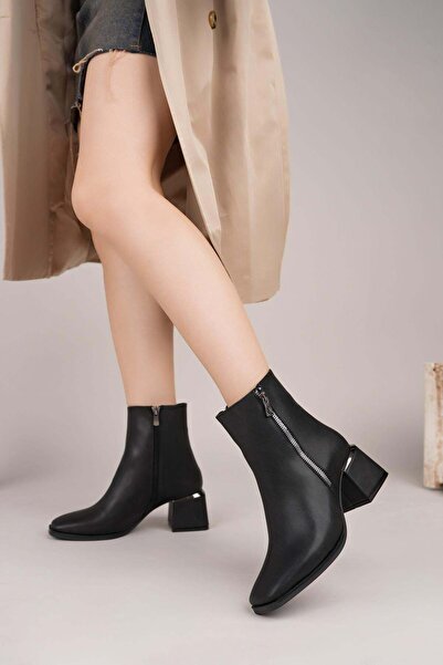 Nesil Shoes Γυναικείες μπότες με φερμουάρ Senyo 629