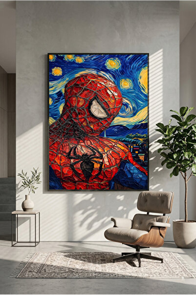 postercraft Spider-Man x Van Gogh Artă Poster Modern cu Pictură pe Panou