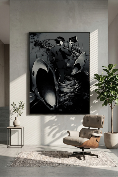 postercraft Ξύλινη αφίσα HunterxHunter Chrollo Lucifer (χωρίς πλαίσιο)