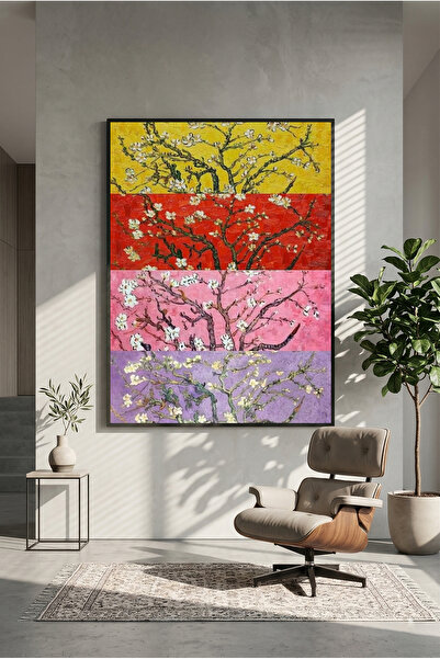 postercraft Artă cu copaci colorați, Panou modern, Poster de tablou "