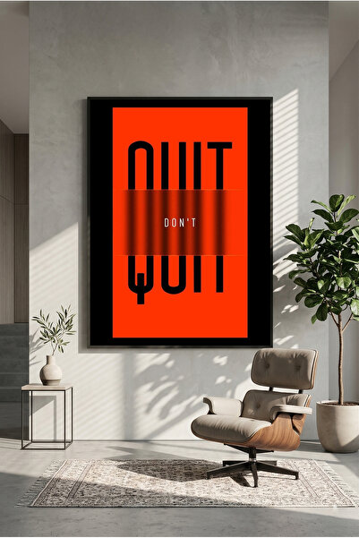 postercraft Poster motivațional din lemn „Nu te descurcă” (fără ramă)