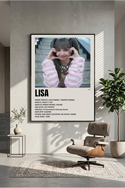 postercraft BLACKPINK Lisa Ahşap Tablo Poster (Çerçevesiz)