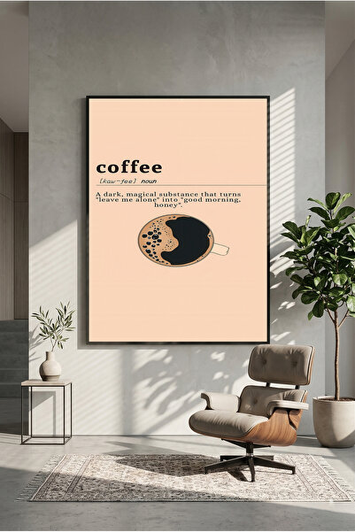 postercraft Poster/Tablou Modern Minimalist cu Cafea, Artă în Panou
