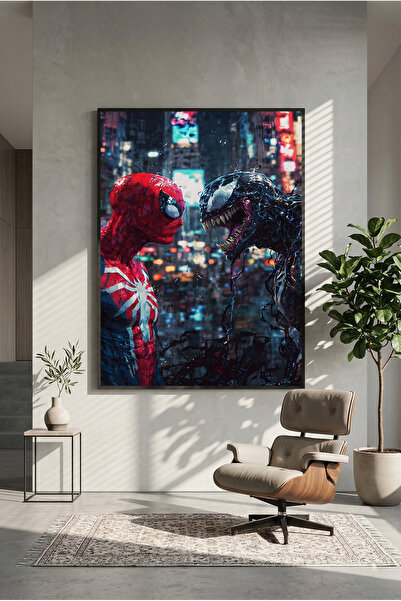 postercraft Спайдър-Мен и Венъм Модерен арт постер