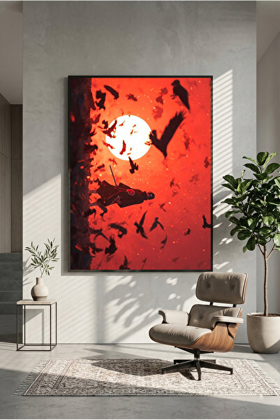 postercraft Itachi Art Wooden Table Poster (Unframed)
