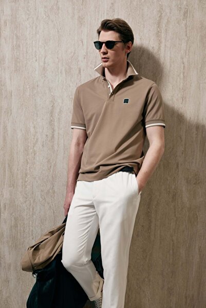 Lufian Grom Smart Ανδρικό Μπλούζα πόλο Toprak