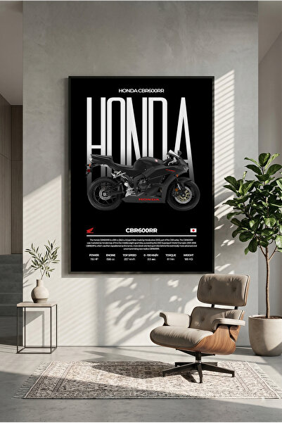 postercraft Хонда CBR 600RR Арт плакат за дървена маса (Без рамка)