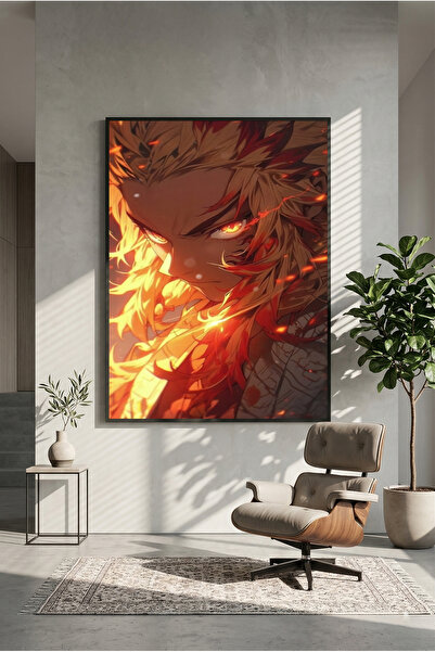 postercraft Demon Slayer Kyōjurō Rengoku Tablou Modern pe Panou / Poster