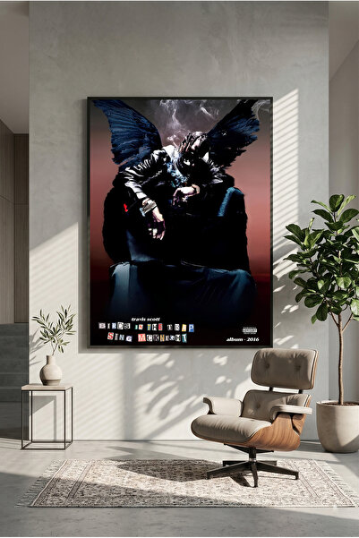 postercraft Travis Scott Păsări în capcană cântă Mcknight Album Poster modern...