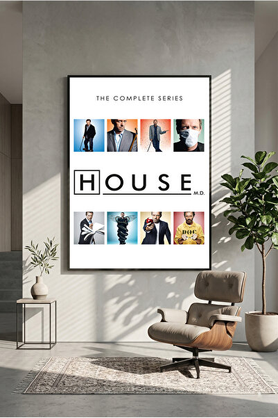 postercraft House M.D. Ξύλινη αφίσα ζωγραφικής (χωρίς πλαίσιο)