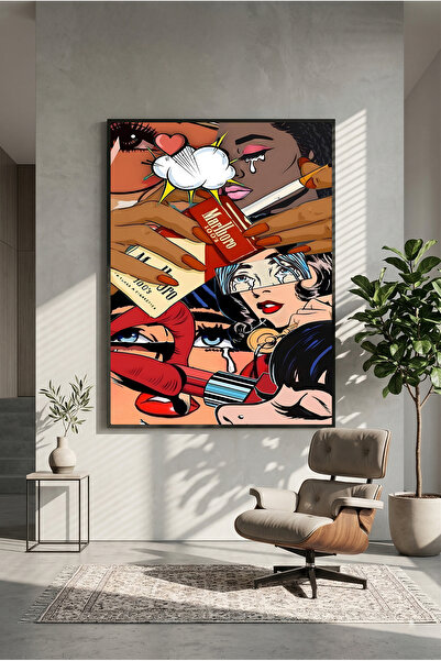 postercraft Retro Marlboro ženska umetnička drvena slika poster (bez okvira)