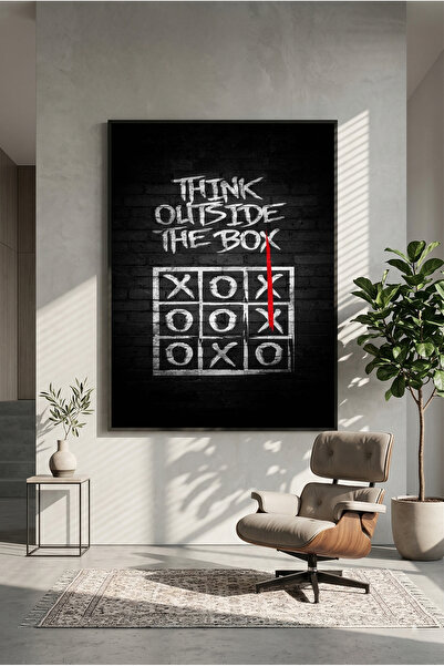postercraft Think Outside the Box Art Wooden Table Poster (Unframed)