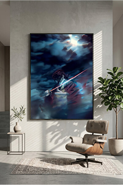 postercraft Poster de pictură pe lemn Demon Slayer Yoriichi (fără ramă) 2