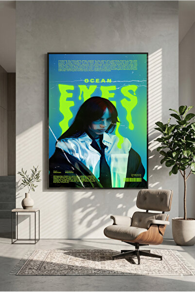postercraft Billie Eilish Ocean Eyes Poster Modern tip Panou cu Ilustrație