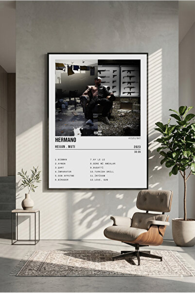 postercraft Poster din lemn cu design de album Heijan & Muti Hermano (fără ramă)