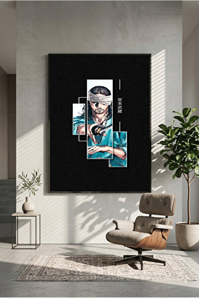 postercraft Poster din lemn cu artă Vagabond Miyamoto Musashi (fără ramă)