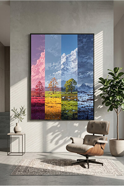 postercraft Poster artistic modern cu panouri tematice anotimpuri