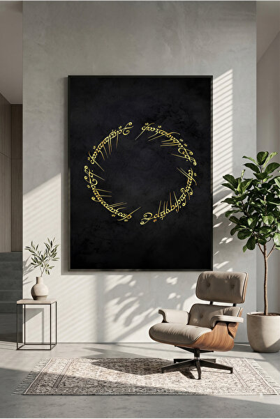 postercraft Poster artistic din lemn Stăpânul Inelelor (fără ramă)