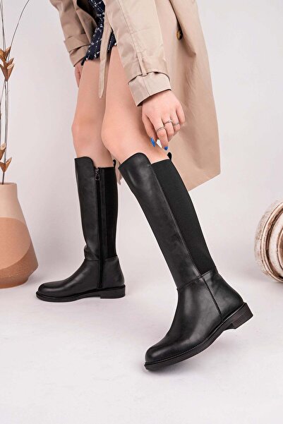 Nesil Shoes Γυναικείες μπότες Carel 801 Black Stretch