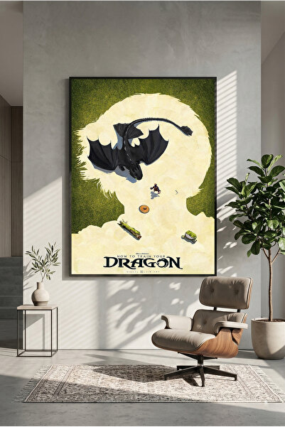 postercraft Cum să-ți dresezi dragonul Poster din lemn pentru masă (fără ramă)
