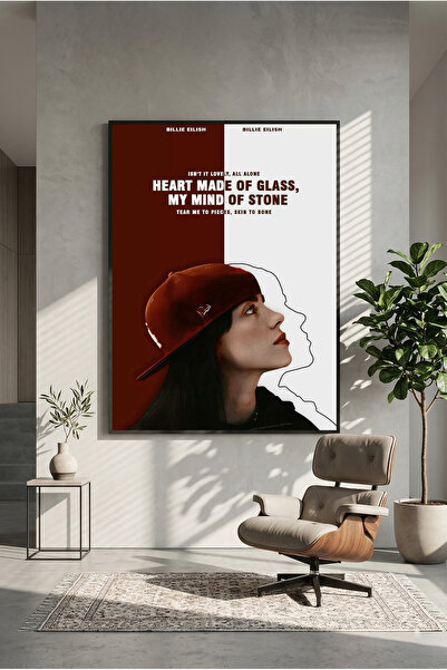 postercraft Billie Eilish divan drveni poster sa slikom (bez okvira)