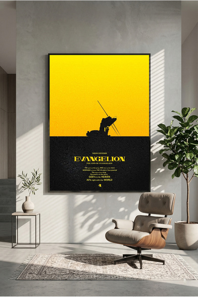 postercraft Αφίσα ζωγραφικής σε ξύλινη βάση Neon Genesis Evangelion (χωρίς πλ...