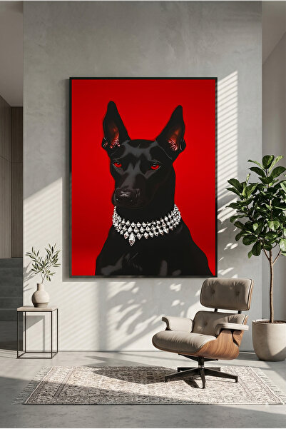 postercraft Lanț de diamante Doberman Artă Modernă Panou Tablou Poster