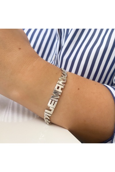 simurg jewellery Oynar Harfli Kişiye Özel Gümüş İsimli Yüzük