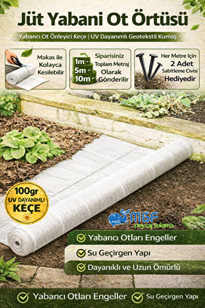 SeraTrend 1x90 Beyaz Sulzer Kumaş Sera Taban Örtüsü Jüt Blueberry Peyzaj Uygu...