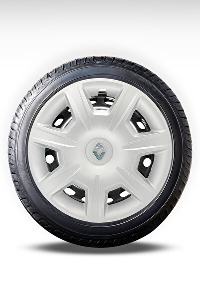 FRWY Renault Araçlar İçin Universal 15" inç 4 Adet 1 Takım Jant Kapağı ( Symb...
