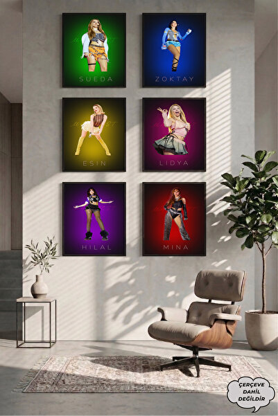 postercraft MANIFEST GRUP TEMALI 6'LI POSTER SETİ TASARIM TABLO DUVAR DEKORU ...