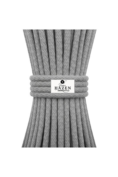 Hazen Home Κορδόνι Βαμβακερό 6-7 χιλιοστά 45-50 μέτρα 1 κιλό κορδόνι - Γκρι