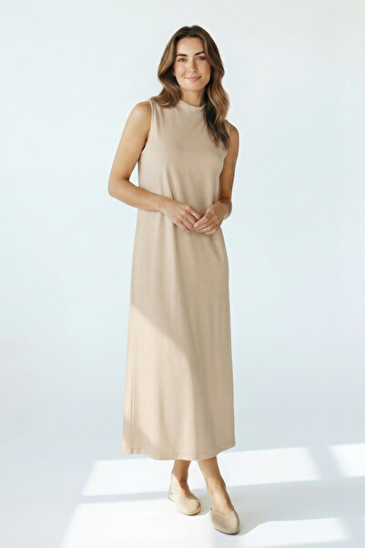 Betimoda Γυναικείο φόρεμα τεσσάρων εποχών χωρίς μανίκια από βισκόζη μίντι μήκ...