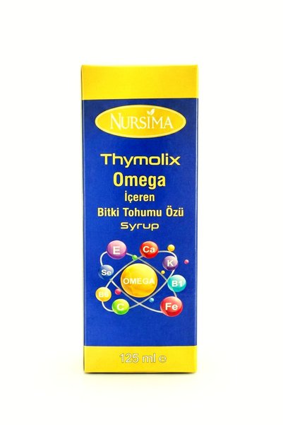 Nursima Omega İçeren Bitki Tohumu Özü Syrup – 125 ml | Doğal Bitkisel Karışım...