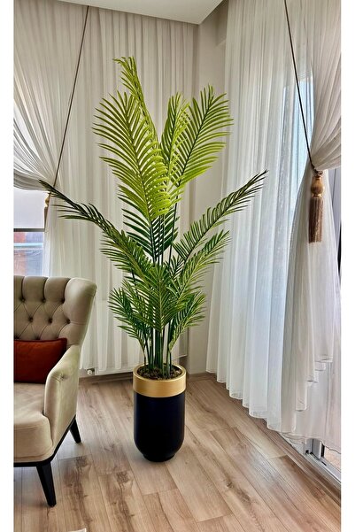 İremÇiçekçilik 210 Cm 18 Yaprak Saksıda Areka Yapay Ağaç Yapay Çiçek Salon Bi...