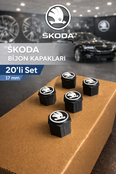 Universal SKODA LOGOLU BİJON KAPAK