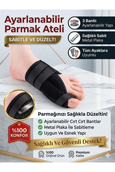 Ankaflex Halluks Valgus Ayak Baş Parmak Ateli Gece Ateli Bunyon Koruyucu Kemi...
