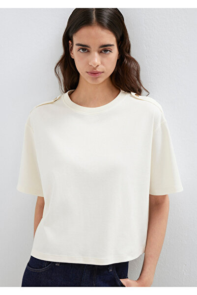 Mavi Ecru T-Shirt Loose Fit / Relaxed Comfortable Cut 1614061-80194