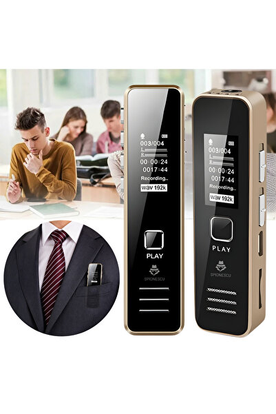 Spionescu Reportofon digital, XY05, player MP3, memorie 16 GB, autonomie 20 d...