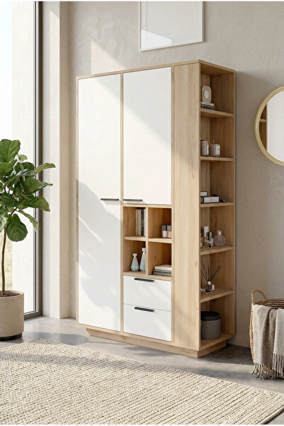 Yurupa Fortis Çok Amaçlı Dolap Gardırop 2 Çekmece Askılık Ayarlanabilir Raflı...