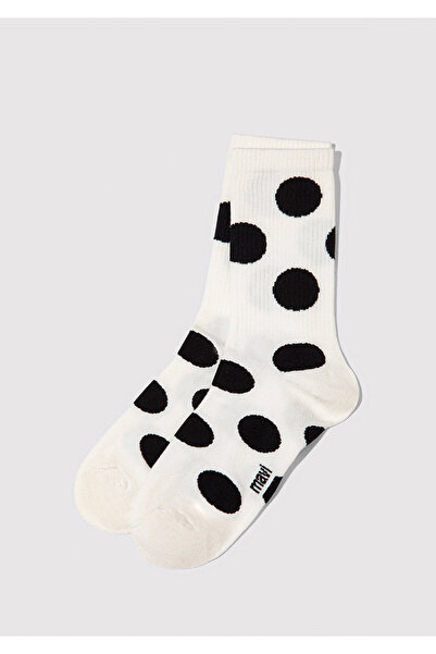 Mavi Gepunktete Ecru-Socken 1913947-620